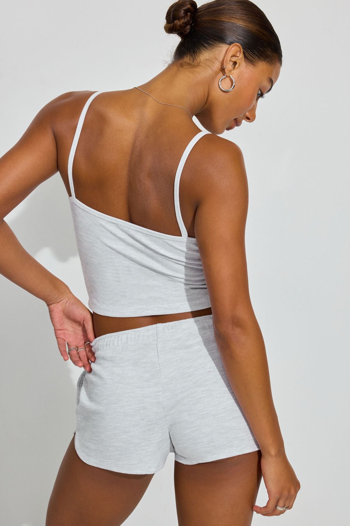 Waffle Short Gray Garage Clothing Women