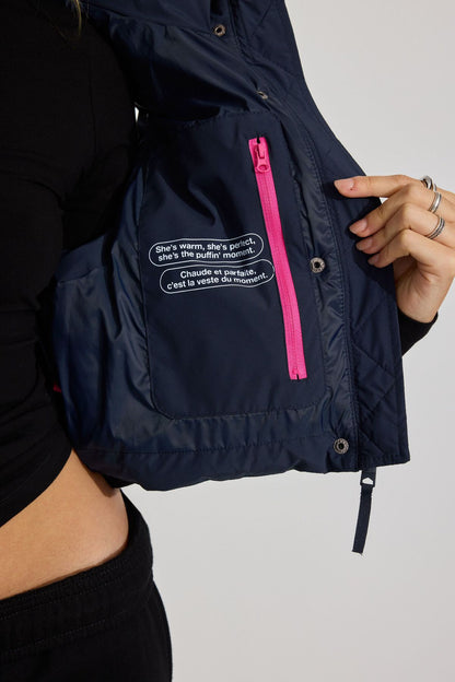 Mini Puff Vest 2.0 Navy Garage Clothing Women
