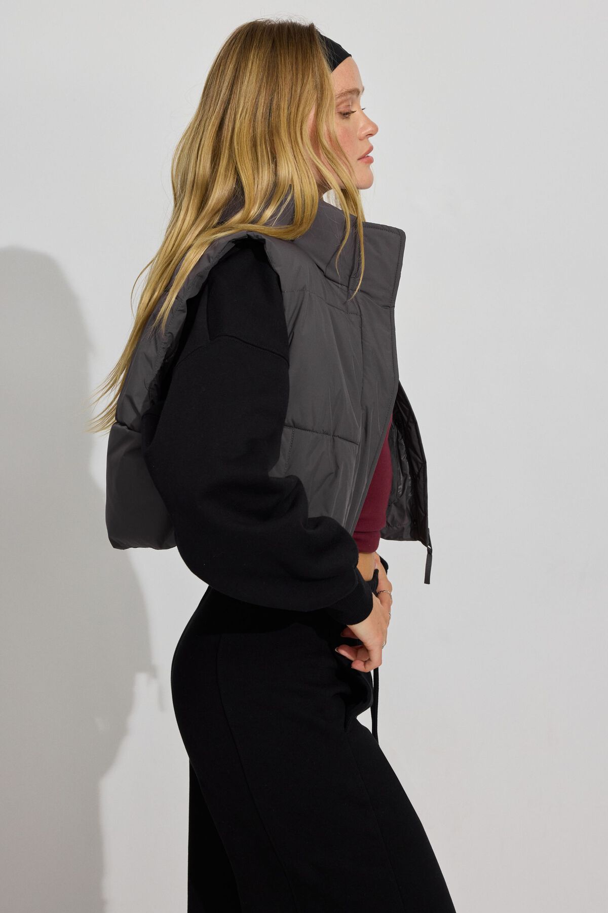 Mini Puff Vest 2.0 Gray Garage Clothing Women
