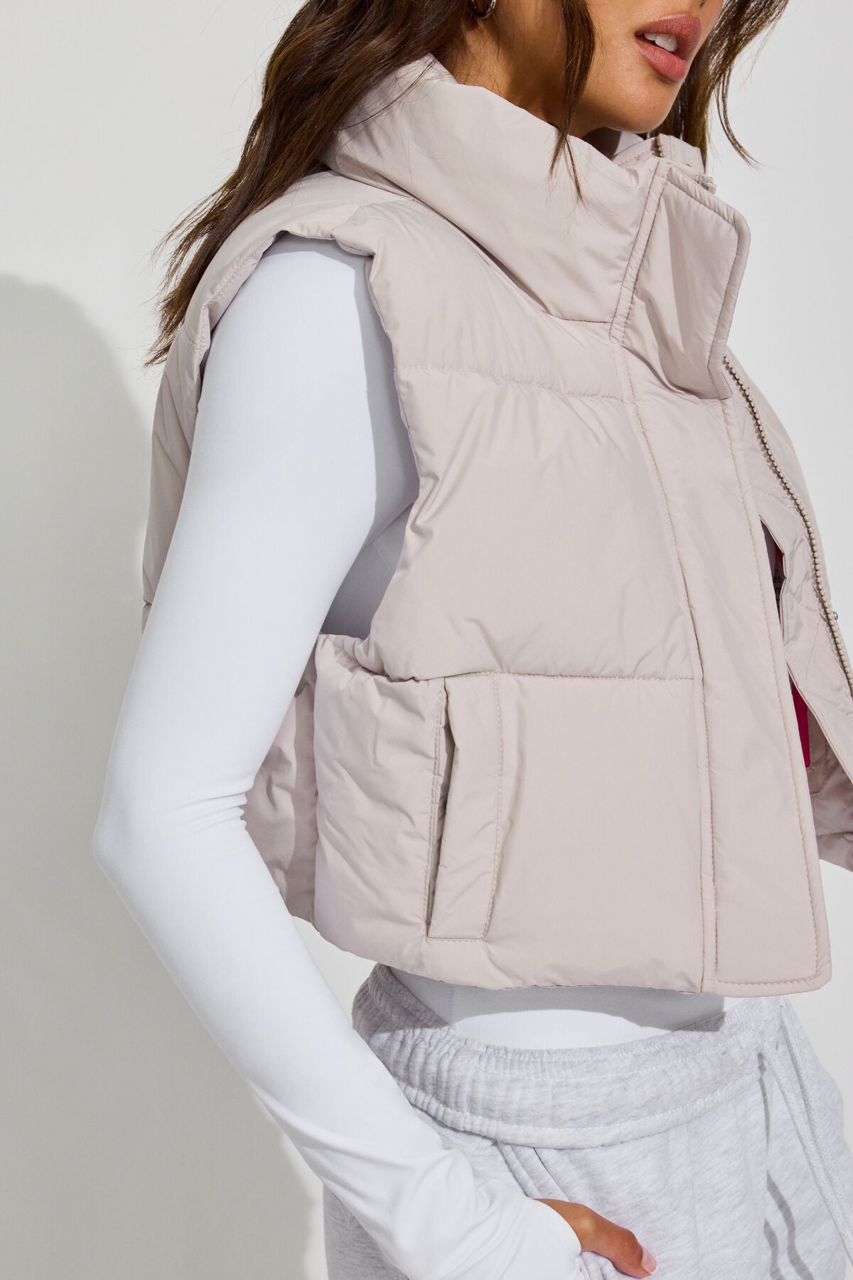 Mini Puff Vest 2.0 Gray Garage Clothing Women