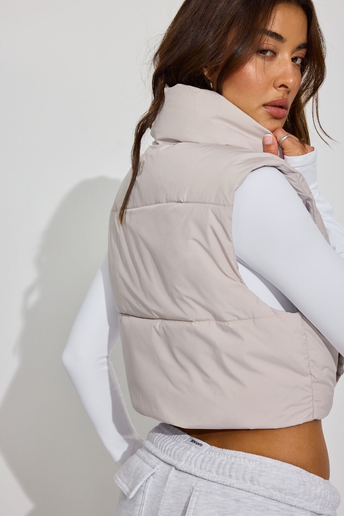 Mini Puff Vest 2.0 Gray Garage Clothing Women