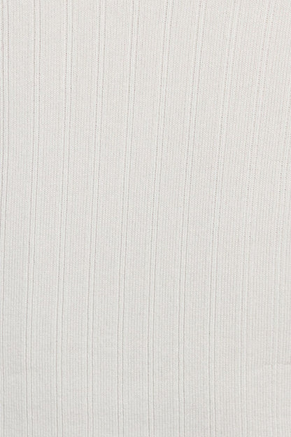 Bodycon Scoop Neck Sweater White Garage Clothing Women