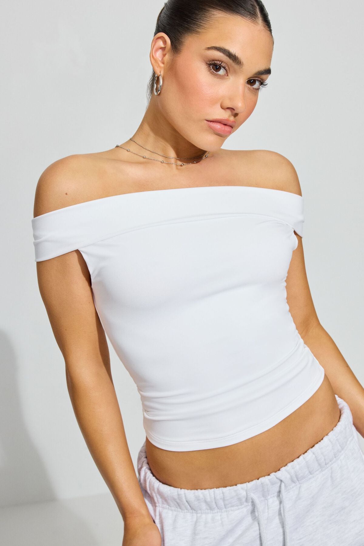 Fiona Off Shoulder Top White Garage Clothing Women