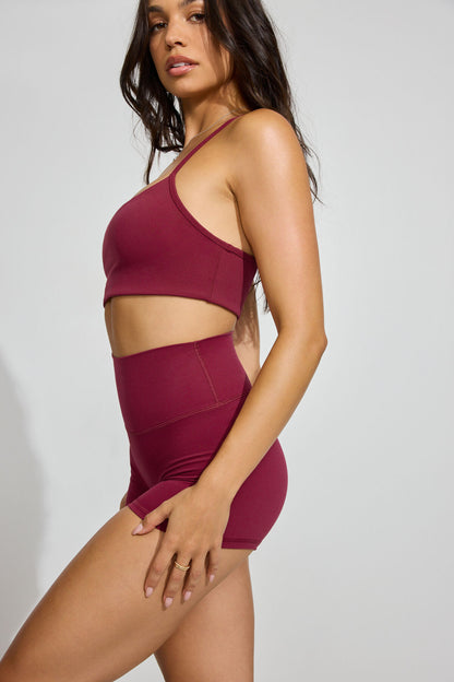 SoftActive Booty Shorts Burgundy Garage Clothing Women