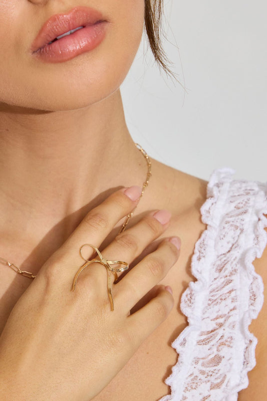Snake Chain Ring Yellow Garage Clothing Women