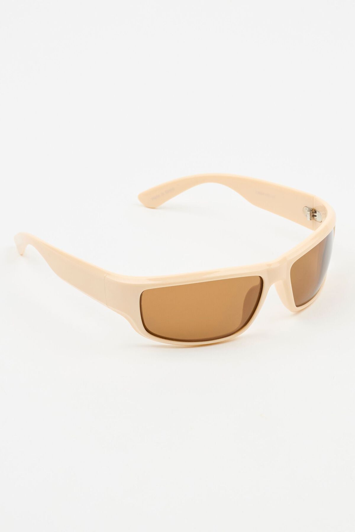 Sporty Wrap Sunglasses Brown Garage Clothing Women