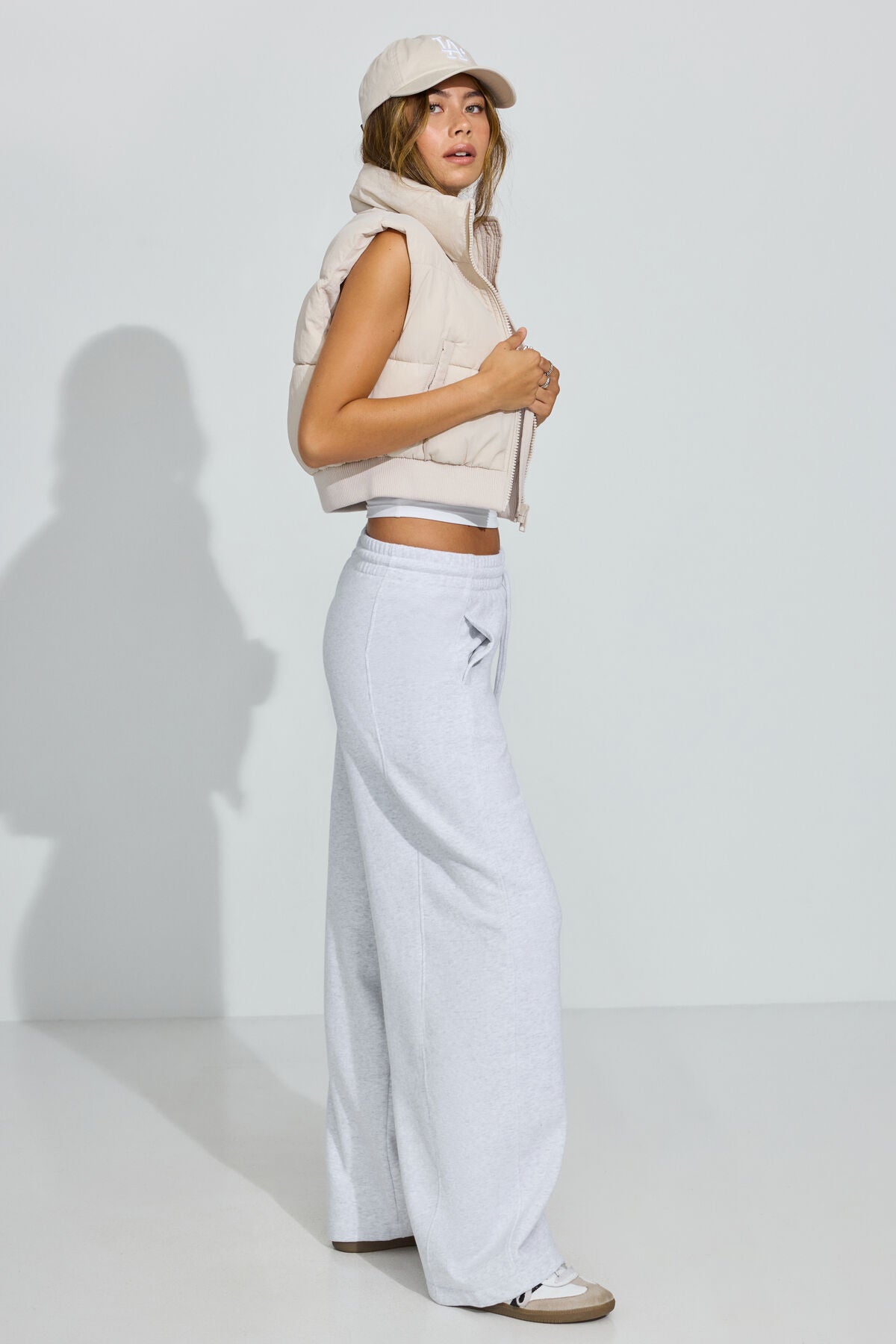 UltraFleece Barrel Leg Sweatpants Gray Garage Clothing Women