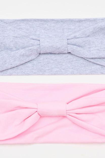 Set of 2 Wide Stretchy Headbands Pink Garage Clothing Women