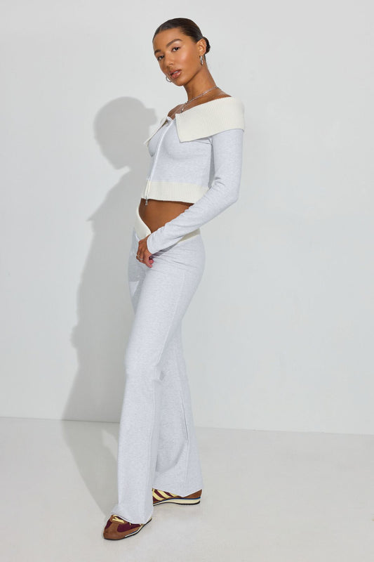 Combo Flare Sweatpants Gray Garage Clothing Women