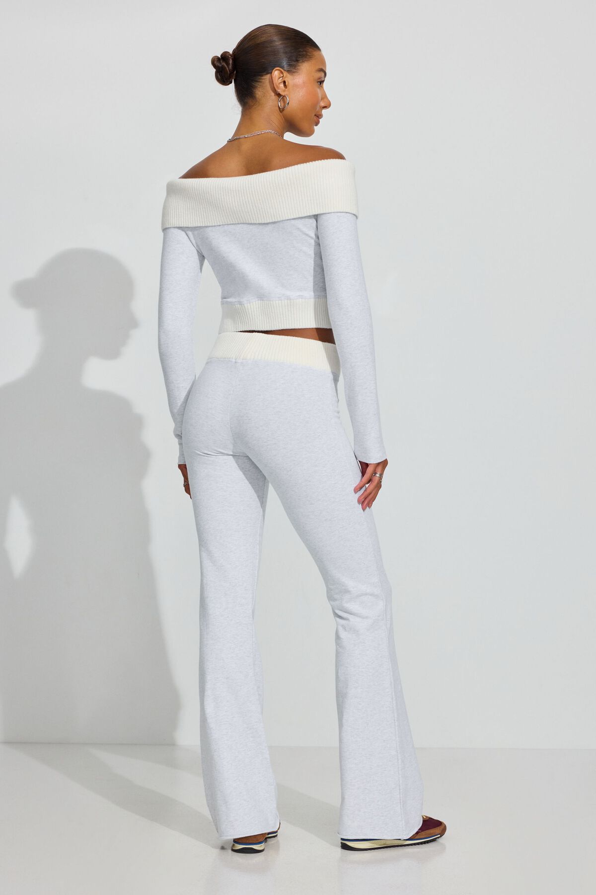 Combo Flare Sweatpants Gray Garage Clothing Women