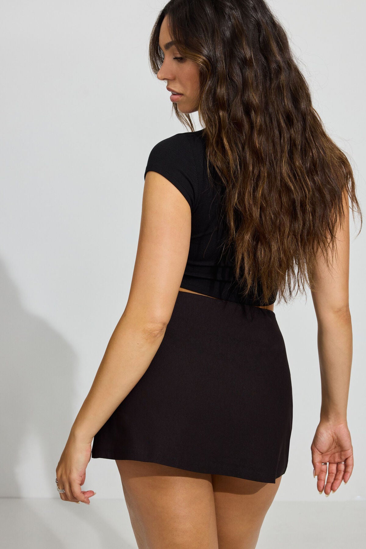 Paris A-Line Micro Skort Black Garage Clothing Women