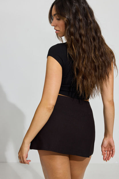 Paris A-Line Micro Skort Black Garage Clothing Women