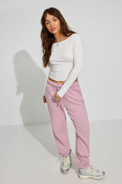 Long Sleeve Boatneck Top WHITE Garage Clothing Women