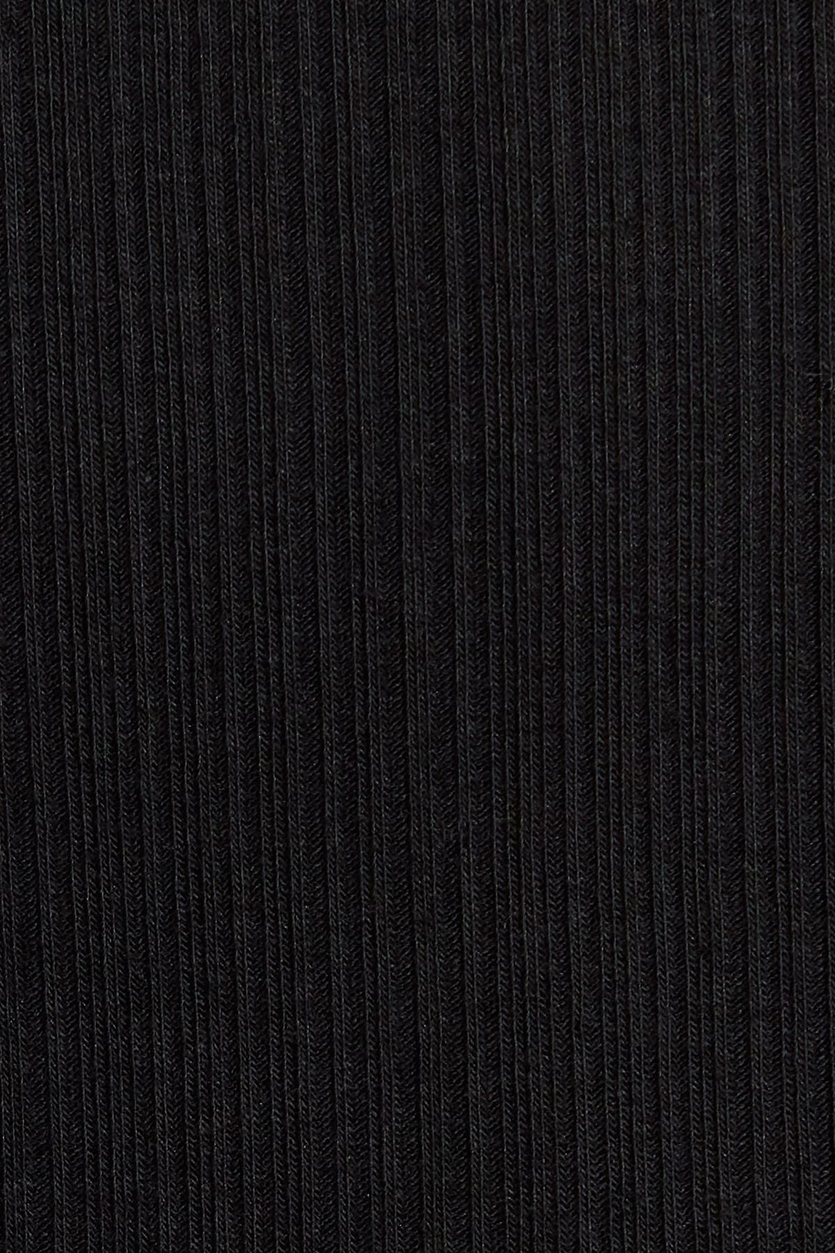 Long Sleeve Boatneck Top Black Garage Clothing Women