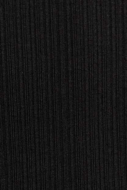 Long Sleeve Boatneck Top Black Garage Clothing Women