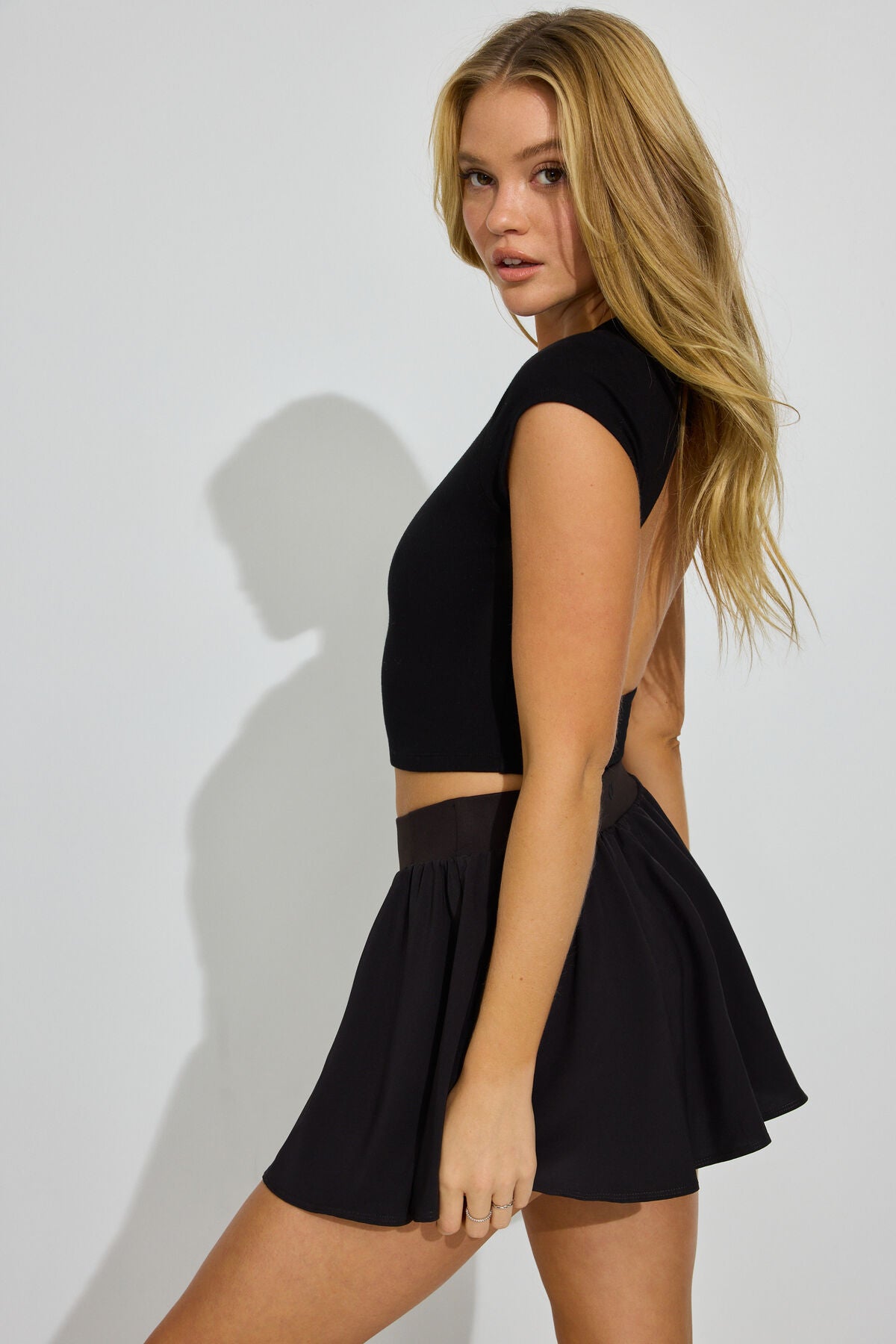 Brooke Active Skort Black Garage Clothing Women