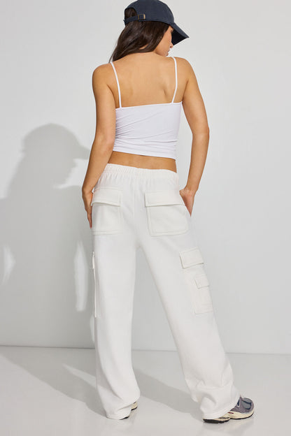 UltraFleece Cargo Sweatpants White Garage Clothing Women