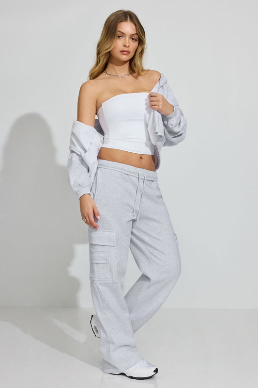 UltraFleece Cargo Sweatpants Gray Garage Clothing Women