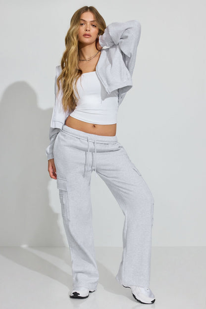 UltraFleece Cargo Sweatpants Gray Garage Clothing Women