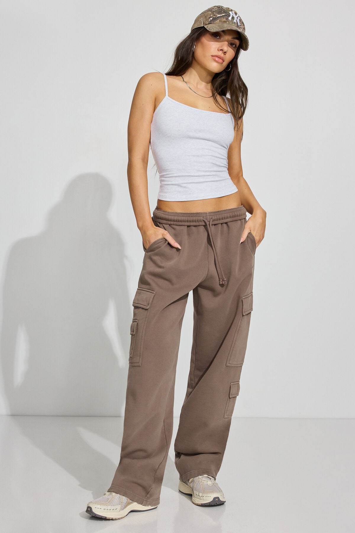 UltraFleece Cargo Sweatpants Brown Garage Clothing Women