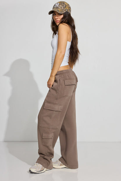 UltraFleece Cargo Sweatpants Brown Garage Clothing Women