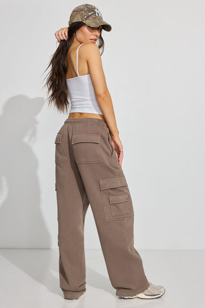 UltraFleece Cargo Sweatpants Brown Garage Clothing Women