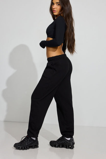 UltraFleece Boyfriend Sweatpants Black Garage Clothing Women