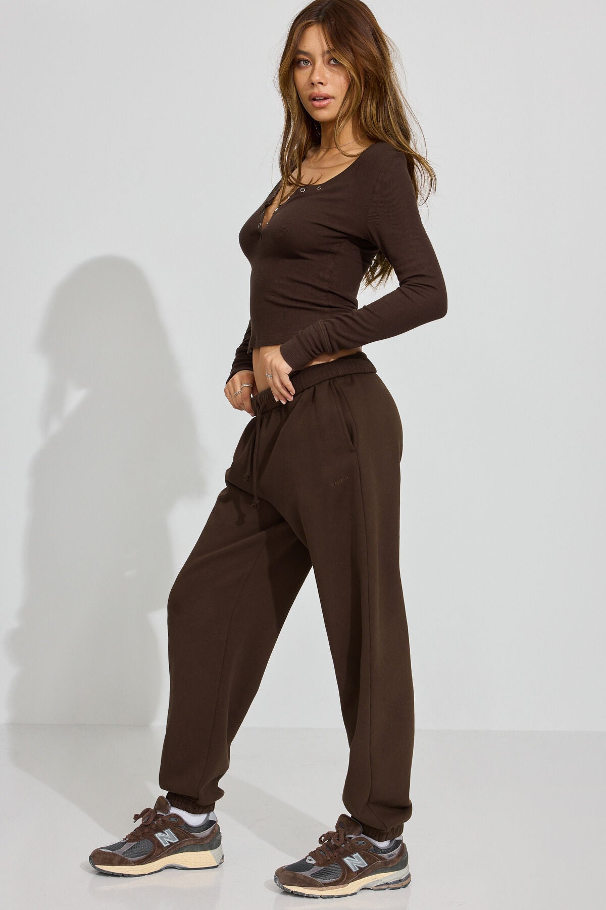 UltraFleece Boyfriend Sweatpants Brown Garage Clothing Women