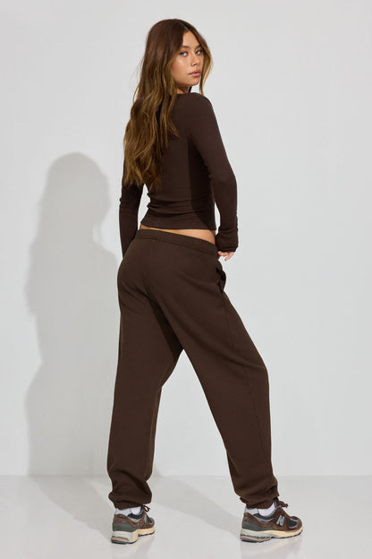UltraFleece Boyfriend Sweatpants Brown Garage Clothing Women