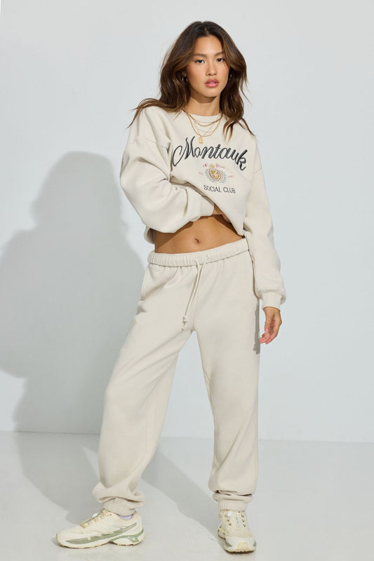 UltraFleece Boyfriend Sweatpants White Garage Clothing Women