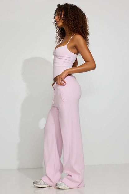 UltraFleece Straight Leg Sweatpants Pink Garage Clothing Women