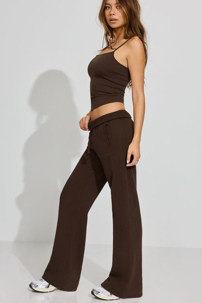 UltraFleece Straight Leg Sweatpants Brown Garage Clothing Women