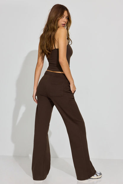 UltraFleece Straight Leg Sweatpants Brown Garage Clothing Women