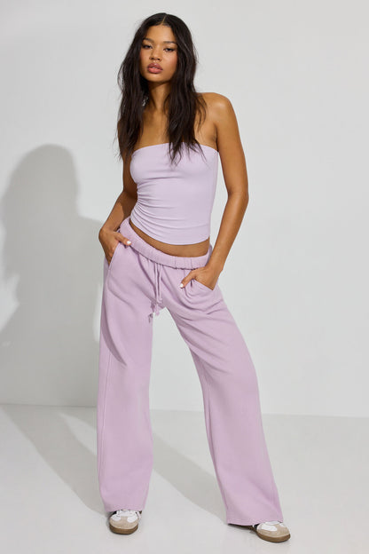 UltraFleece Straight Leg Sweatpants Purple Garage Clothing Women