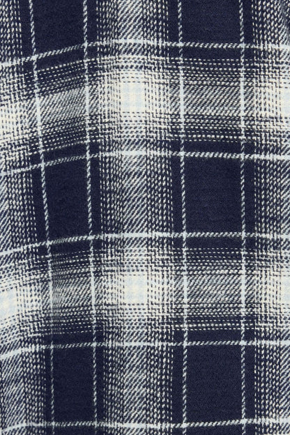 Noah Plaid Button-Up Shirt Blue Garage Clothing Women