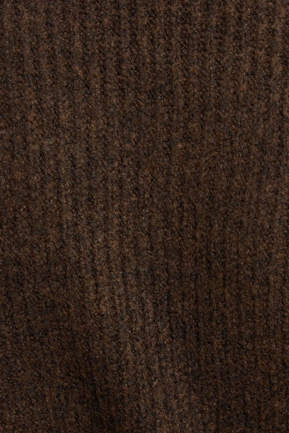 Cozy V Neck Sweater Brown Garage Clothing Women