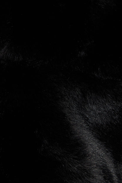 Faux-Fur Puffer Jacket Black Garage Clothing Women