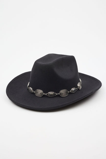Felt Cowboy Hat  Black Garage Clothing Women