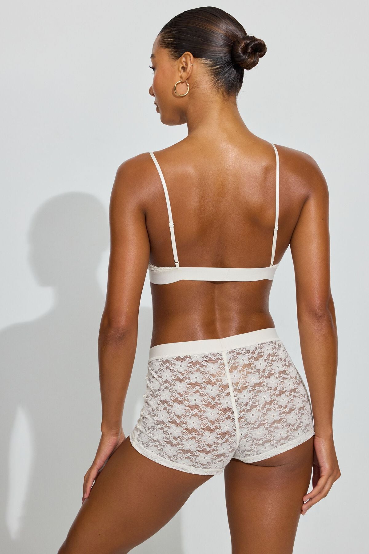 Lace Shorts Beige Garage Clothing Women