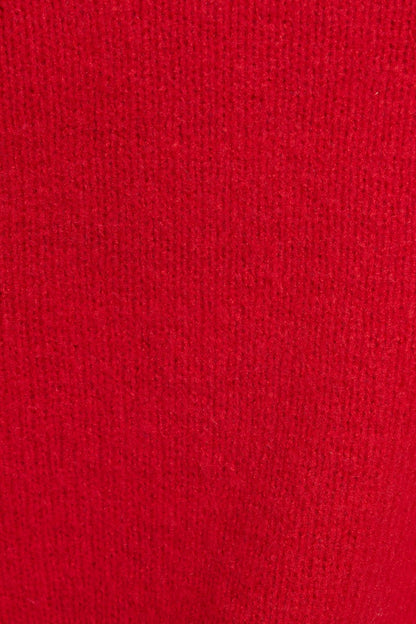 Spongy Loose Crewneck Sweater Red Garage Clothing Women