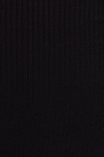 Off Shoulder Snap Front Top Black Garage Clothing Women