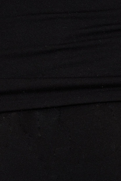Fold Over Flare Knit Pants Black Garage Clothing Women