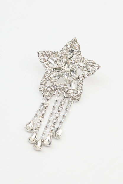 Oversized Gem Star Earrings Gray Garage Clothing Women