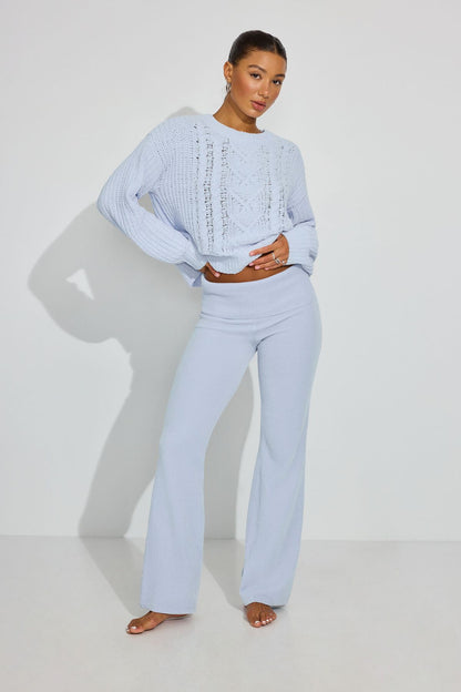 Chenille Pants Blue Garage Clothing Women