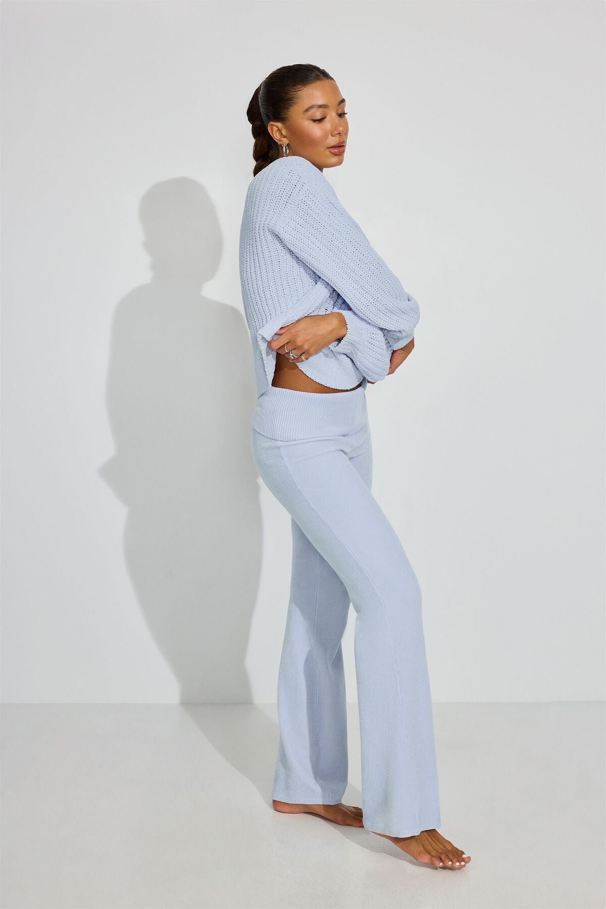 Chenille Pants Blue Garage Clothing Women