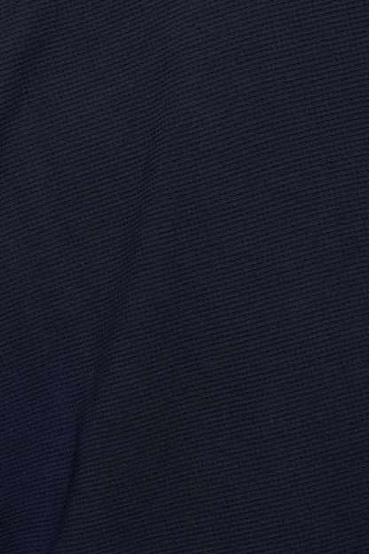 Waffle Off Shoulder Top Navy Garage Clothing Women