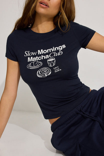 Estelle Longline Tee Blue Garage Clothing Women