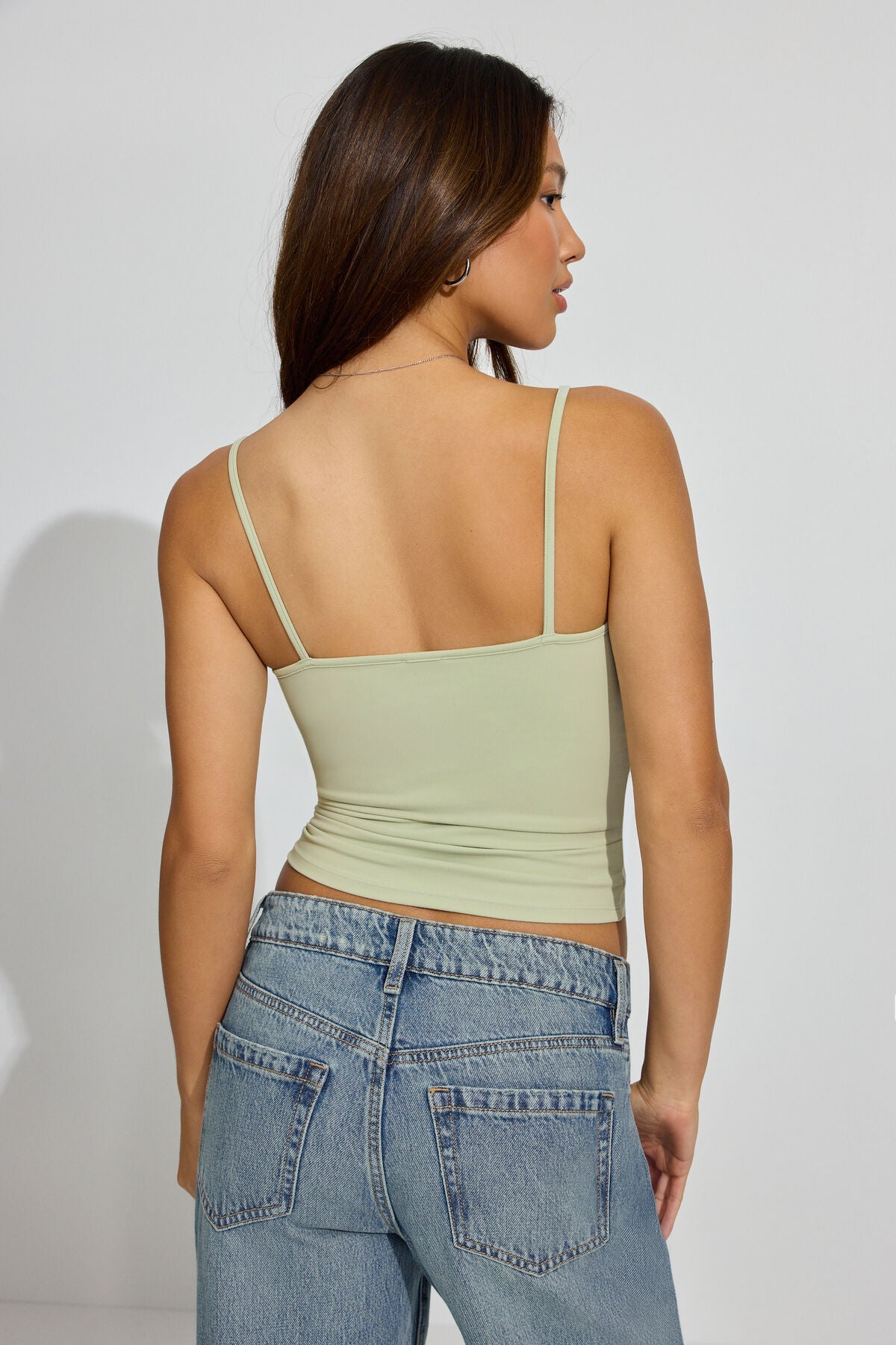Sleek Scoop Cami Top Green Garage Clothing Women