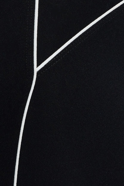 SoftActive Flare Leggings With Piping Black Garage Clothing Women