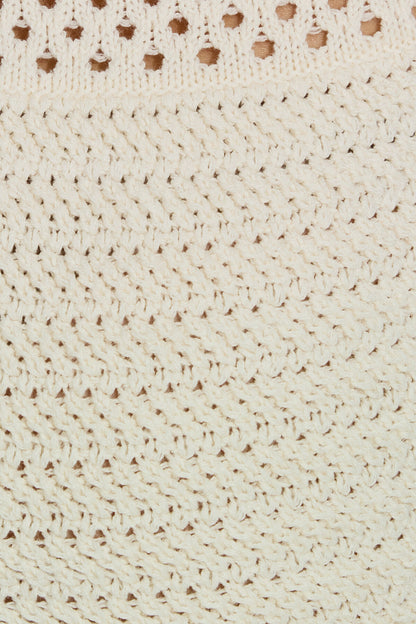 Crochet Shorts Beige Garage Clothing Women